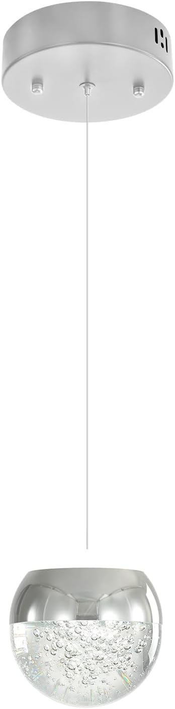 Crystal Pendant Light for Kitchen Island,Small Chandelier Lights Fixture, Hanging Lighting Ceiling Light Fixture Modern Adjustable Pendant Lighting for Dining Room Bedroom