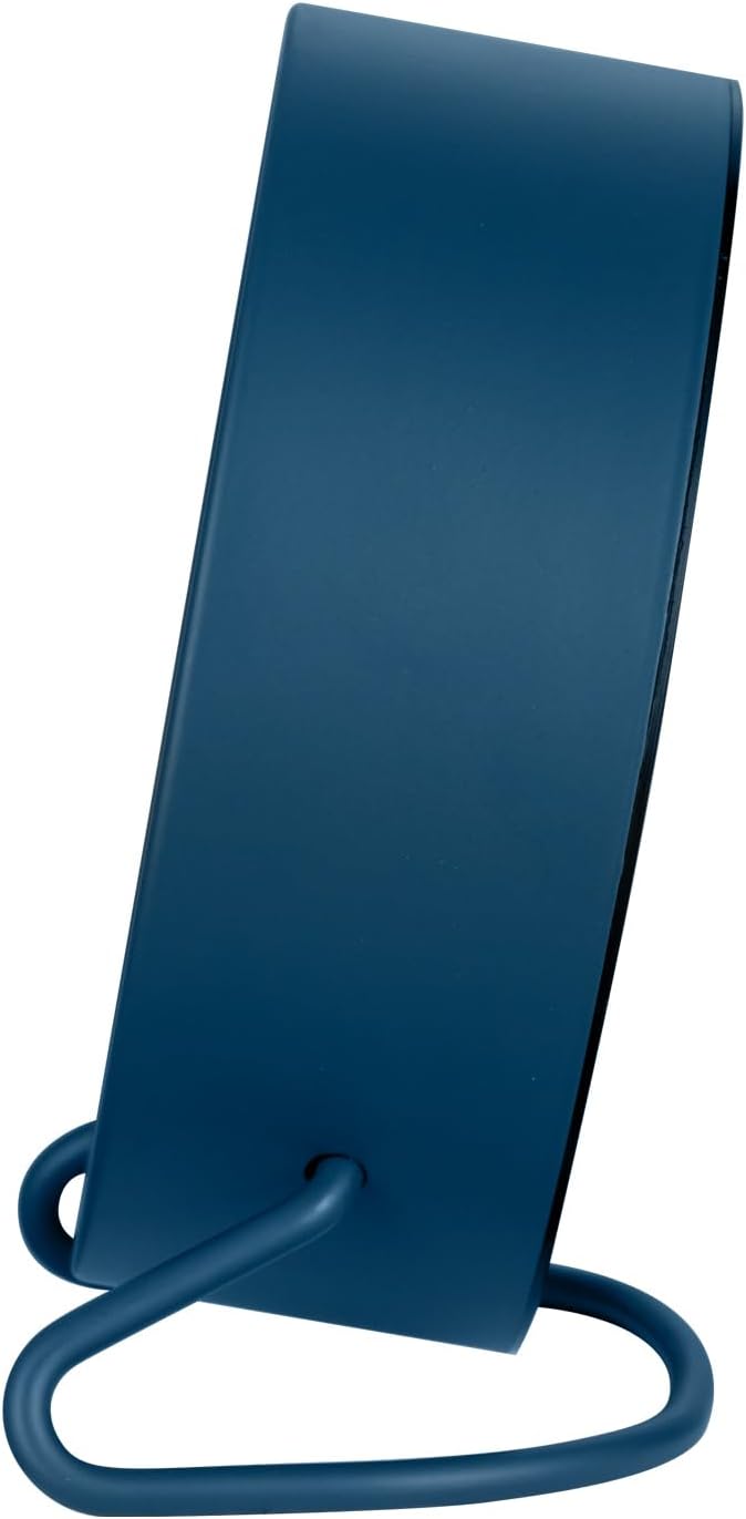 4.5" Antique Retro Analog Alarm Clock, Small Silent Desk Clock with Manual Light, Snooze, for Living Room, Bedroom, Bedside, Desk(Blue)