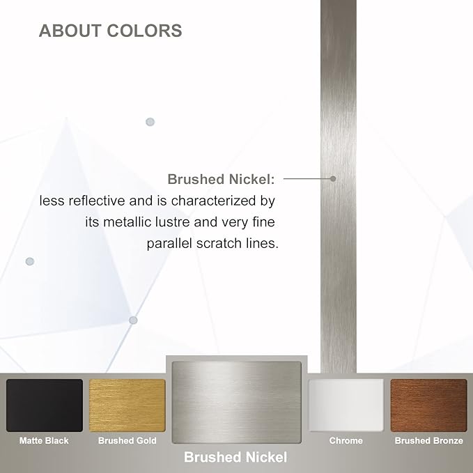 ANDY STAR Brushed Nickel Oblong Mirror, 36x48 Inch Brushed Nickel Oval Mirror for Bathroom with Stainless Steel Metal Frame, Wall Mouned for Bathroom, Living Room, Entryway