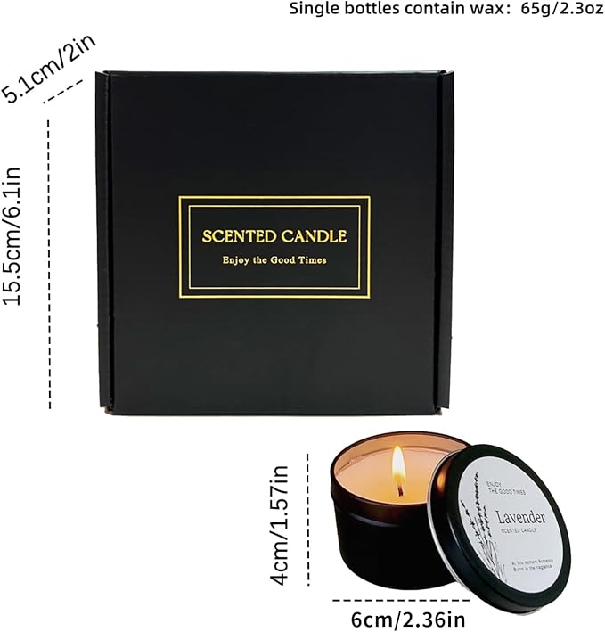 Scented Candles Gift Set for Women – Soy Wax Small Candle Set with Lavender, Rose, Coconut & Strawberry – Birthday Gifts for Women, Relaxing Aromatherapy Candles, Home Décor & Holiday Gift Set