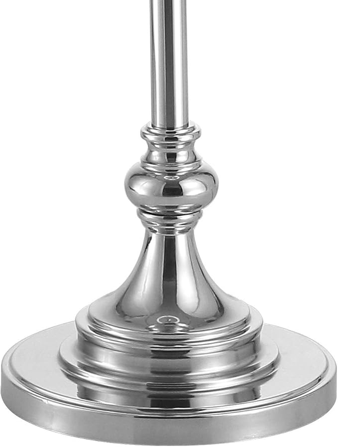 JONATHAN Y JYL3055B Cora 60" Metal/Glass LED Side Table and Floor Lamp Contemporary,Transitional for Bedrooms, Living Room, Office, Reading, Chrome