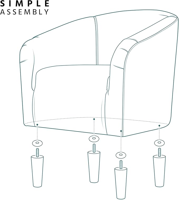 Yaheetech Accent Chairs, Velvet Barrel Chair Cozy Club Chairs with Sturdy Legs and Soft Padded Seat for Bedroom/Living Room/Reading Room, Rose Red, Set of 2