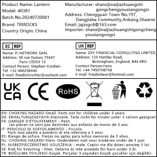 TRIROCKS Large Set of 3 Decorative Lanterns 19''&13.5''&9.5" H Vintage Hanging Lantern Metal Candleholder with Tempered Glass for Indoor Outdoor Home Decor Parties Garden(White with Grey Brush)