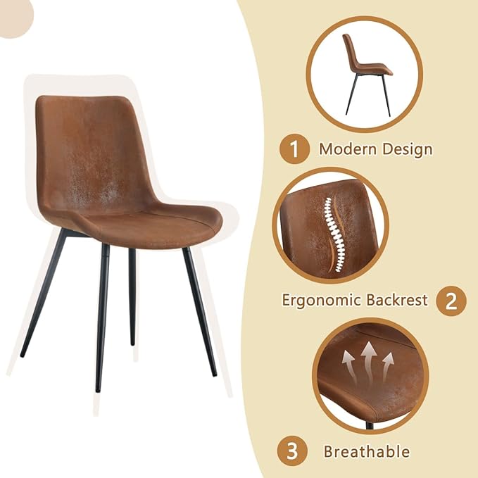 7 Piece Glass Dining Table Set, Kitchen Table Chairs Set for 6, 71'' Dining Table with 0.4" Tempered Glass Tabletop with Plated Metal Legs and MDF Crossbar, 6 Suede Chairs for Dining Room, Kitchen.
