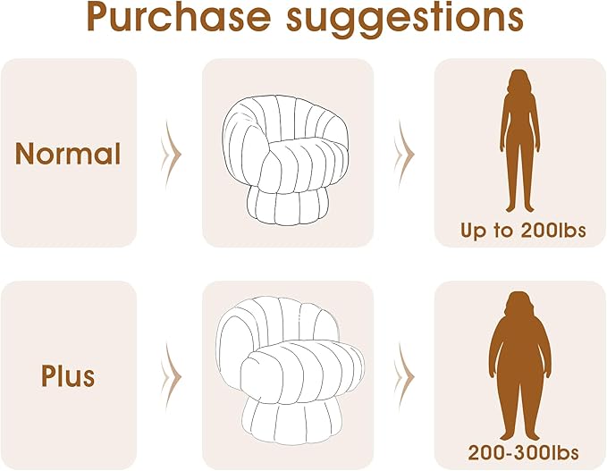 Mid Century Modern 360 Degree Barrel Swivel Accent Sofa Chair,Fluffy Sherpa Fabric Lounge Wide Upholstered Pumpkin Reading Chair, Round Cloud Armchair for Living Room,Bedroom,Vanity(Burnt Orange)