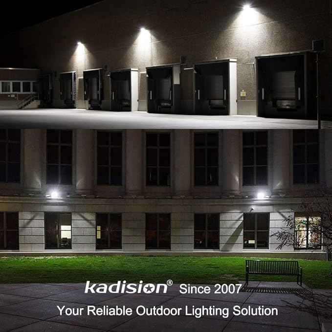 LED Flood Light Outdoor 50W, 6500LM (200W HPS/MH Equiv.) 5000K Daylight, Waterproof Knuckle Mount LED Outdoor Flood Lights for Garden Porch Yard, 100-277V ETL Listed