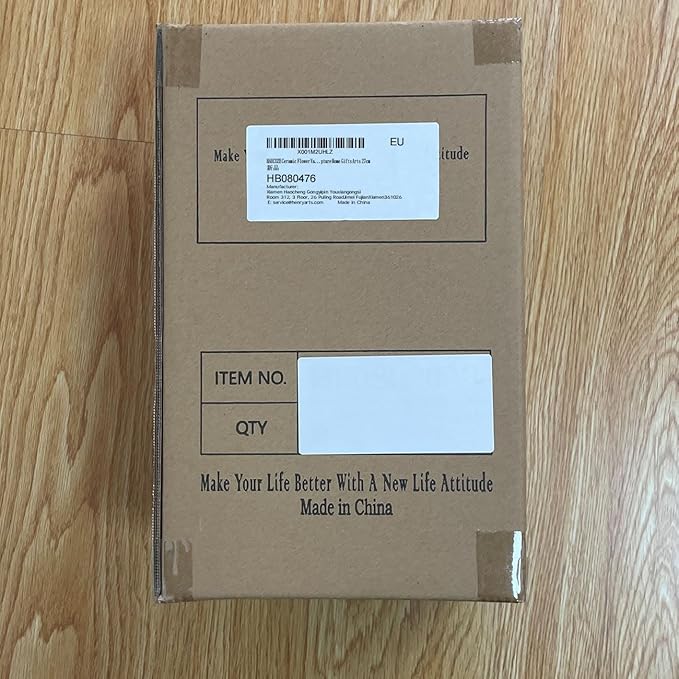 HAUCOZE Ceramic Decorative Vase Modern Decor Statue Table Centerpiece Sculpture Gifts 10.4inch