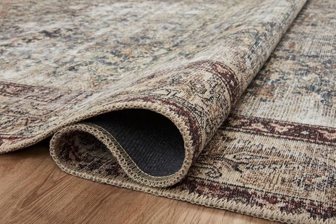 Loloi Amber Lewis Georgie Collection GER-04 Teal/Antique 2'-0" x 5'-0", .19" Pile Height, Accent Rug