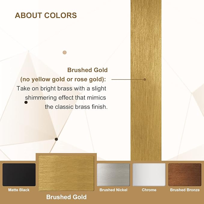 ANDY STAR 30"x48" Gold Wall Mirror,Brushed Brass Irregular Bathroom Mirror with Stainless Steel Metal Frame, Large Asymmetrical Mirror for Bathroom, Entryway (Horizontal/Vertical)