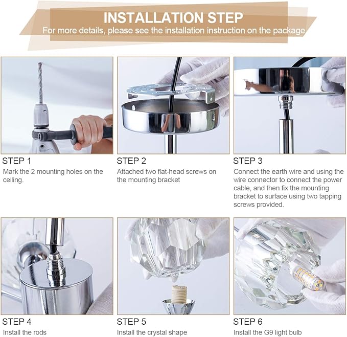 Sputnik Chandeliers for Dining Room Light Fixture Over Table, Modern Crystal Chandeliers, 9 Lights Chrome Lighting Fixtures for Living Room Bedroom Kitchen Island Bar