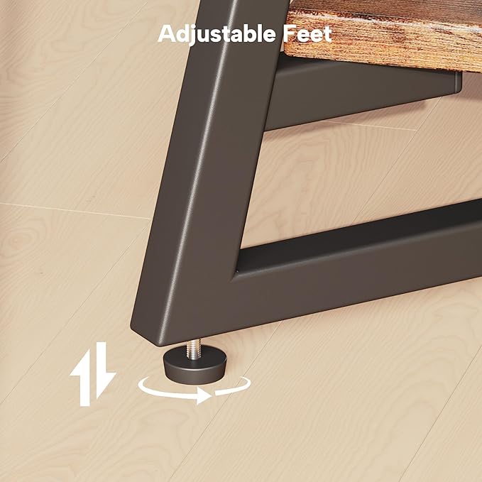 Round Coffee Table, Small Circle Coffee Table with Storage, Modern Wood Round Center Table for Living Room, Home Office, Small Space, Easy Assembly, Rustic Brown