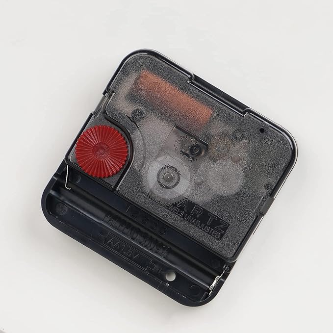 SOFFEE DESIGN 6'' One-Piece Table Clocks Without Scale Modern Minimalist Style Decoration, Iron Silent Quartz Desk Clock Creative Ornaments, Battery Operated Non Ticking for Home, White