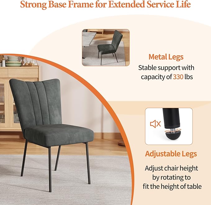 ZckyCine 7-Piece Dining Set, 51"-67" Expandable Mid-Century Modern Table with 6 Chairs, Leather Seat & Backrest, Metal Frame, Oak/Black for Dining Room/Home