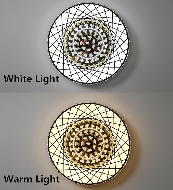 Luxury Modern Crystal Chandelier Lighting Elegant Dining Room Living Room Fixture Chandeliers with 60W LED Dimmable Lights Silver