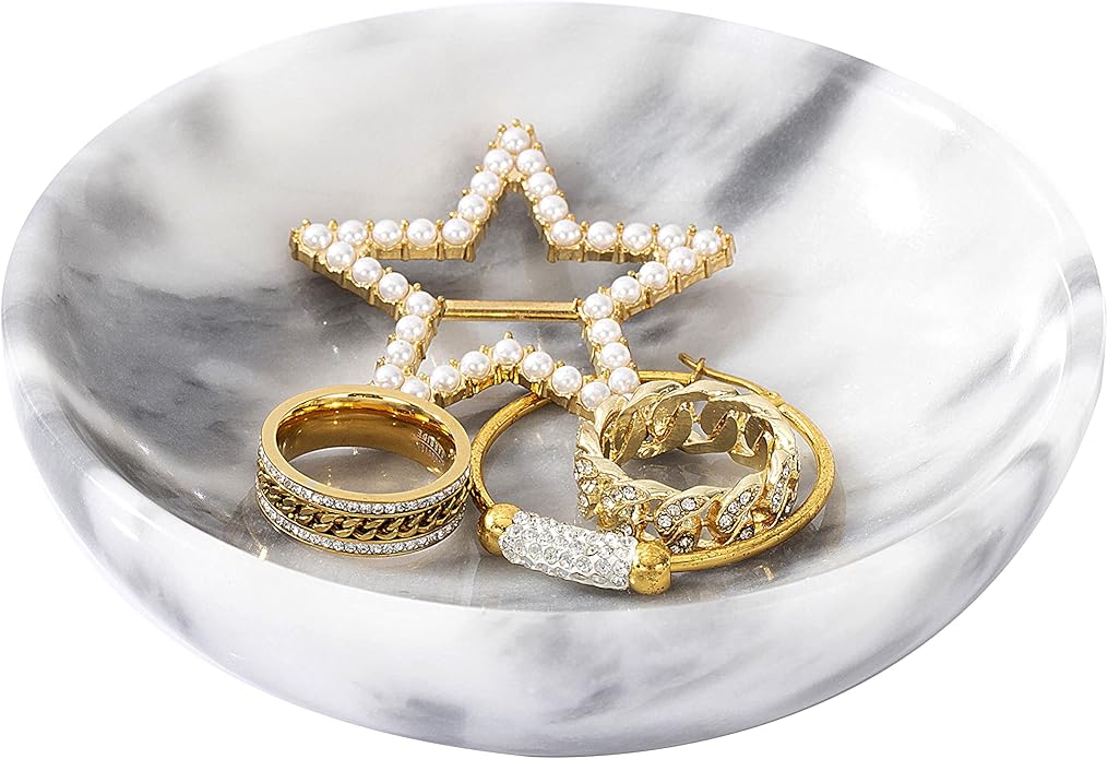 Marble Jewelry Dish - Rings Holder