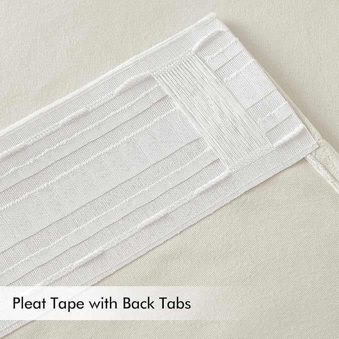 MIULEE Ivory White Velvet Curtains 90 inches Long 2 Panels - Luxury Pinch Pleated Room Darkening Window Drapes for Bedroom Living Room Thermal Insulated Super Soft, Back Tab Rod Pocket Elegant Decor