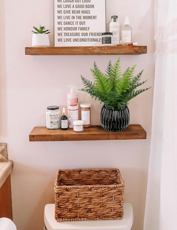 DILATATA Faux Plant Indoor in Ceramic Pot 13" Artificial Potted Fern Fake House Plants for Desk Office Bathroom Garden Decoration