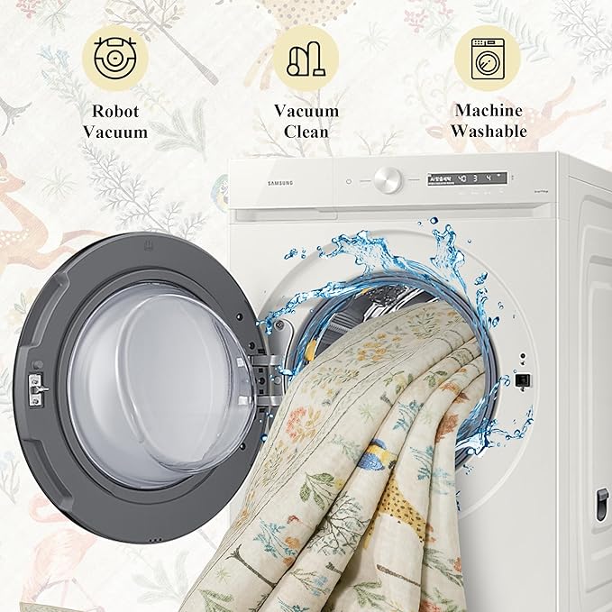 DUKINO 2x3 Rug, Washable Animal Rugs for Entryway, Non Slip Indoor Door Mat, Soft Low Pile Small Area Carpet for Entrance, Bedroom, Kitchen, Laundry, Bathroom, Beige