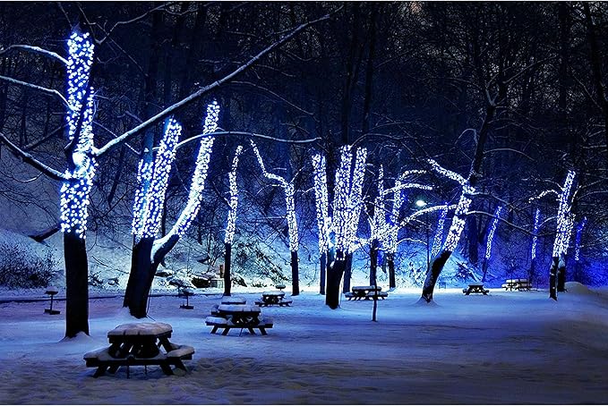 Christmas C3 Bulbs Light String 50 LED Multicolor Strawberry Xmas Tree Outdoor Indoor Waterproof Decoration Plug in 18 Feet Used for Patio Party Festive Courtyard Home (Cold White)