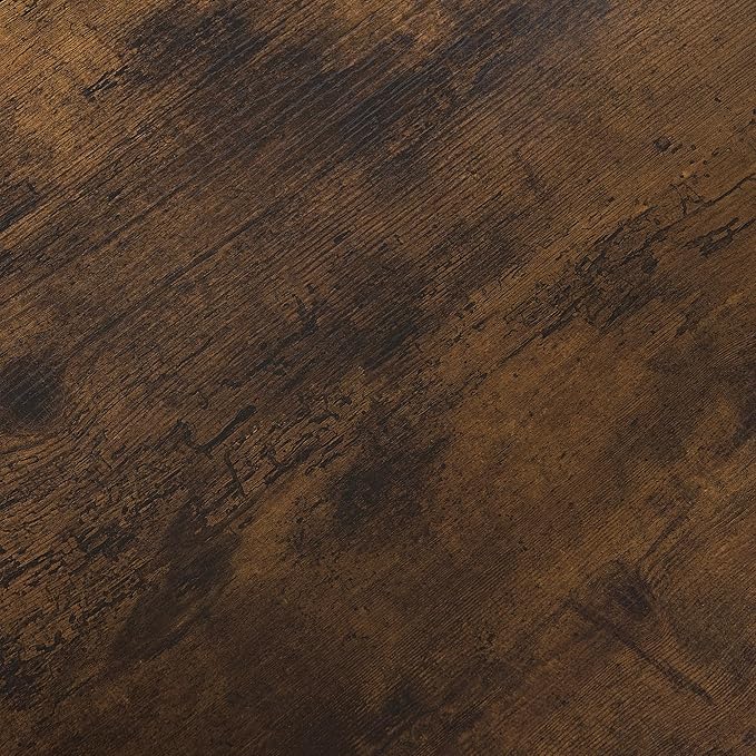 Farmhouse Coffee Table for Living Room, Wood Square Coffee Tables, 31.5" D x 31.5" W, Rustic Brown