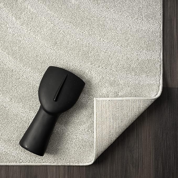 LUXE WEAVERS Modern Geometric Wave Gray 2x3 Area Rug