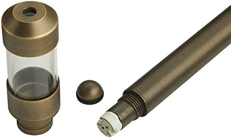 VOLT Max Spread 12V Solid Cast Brass Path Light (25" Tall, 9" Shade) for Low Voltage Landscape Lighting on Outdoor Pathway, Walkway, Garden, Driveway or Patio