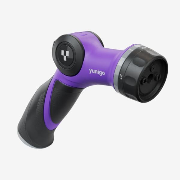 UNITY Wall-Mounted Retractable Hose Reel, 70ft, Slow Rewind, Complete System with Spray Nozzle, 180° Pivoting Mount, Fully Preassembled Compact System for Clean, Easy Watering
