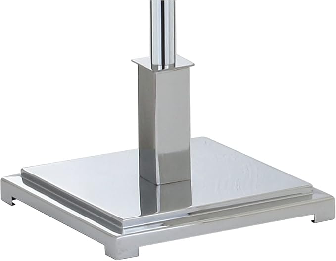 JONATHAN Y JYL6005A Roxy 60" Metal LED Floor Lamp, Contemporary, Modern, Transitional, Office, Living Room, Family Room, Dining Room, Bedroom, Hallway, Foyer, Chrome