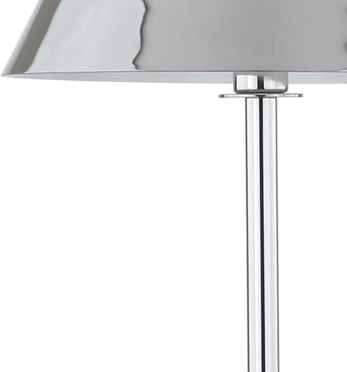 JONATHAN Y JYL6005A Roxy 60" Metal LED Floor Lamp, Contemporary, Modern, Transitional, Office, Living Room, Family Room, Dining Room, Bedroom, Hallway, Foyer, Chrome