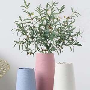 SHACOS 6 PCS Fake Olive Branches for Vases 39" Tall Long Greenery Stems Faux Olive Tree Branches Artificial Olive Leaf Stems with Olive Fruits Fake Plant for Home Wedding Greenery Decor