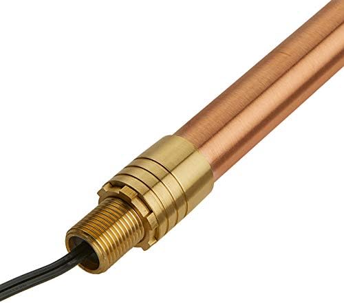 VOLT Max Spread 12V Solid Copper Mini Path Light (15" Tall, 9" Shade) for Low Voltage Landscape Lighting on Pathway, Walkway, Garden, Driveway or Patio