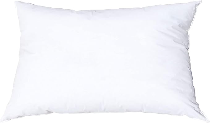 Pillowflex Synthetic Down Pillow Insert - 12x22 Down Alternative Pillow, Ultra Soft, Small Rectangle, Lumbar, Travel, Neck, Sleeping Pillow - 1 Decorative Pillow Form