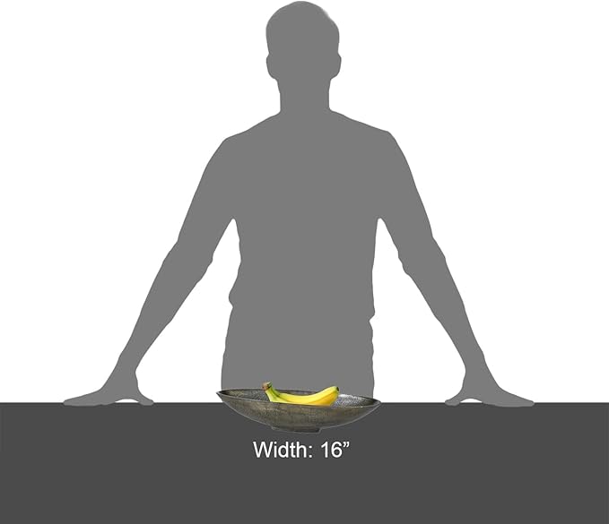 Red Co. 16” Long Oval Decorative Aluminum Metal Pedestal Centerpiece Bowl in Silver Finish