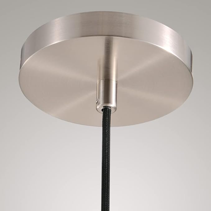 Raindrop Pendant Lights Set of 3, Modern Pendant Lights Kitchen Island 3 Pack, Brushed Nickel Island Light, Pendant Light for Bedroom Bathroom, Chandelier for Living Room Hallway