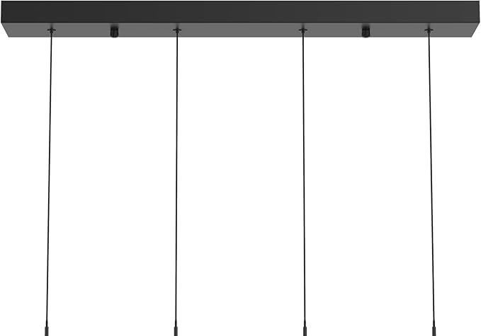 Alice 4-Light Chandelier Pendant Ceiling Light, Integrated Led and Bubble Glass, for Kitchen Island, Hallway, Entryway, Passway, Dining Room, Bedroom, Balcony Living Room (Black)