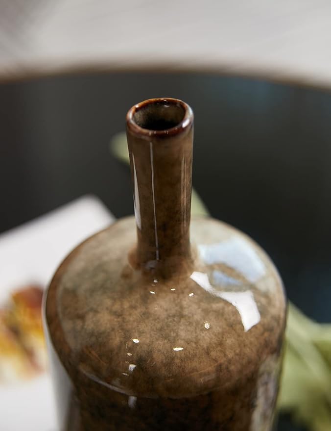 HAUCOZE Ceramic Decorative Vase Modern Decor Statue Table Centerpiece Sculpture Gifts 10.4inch