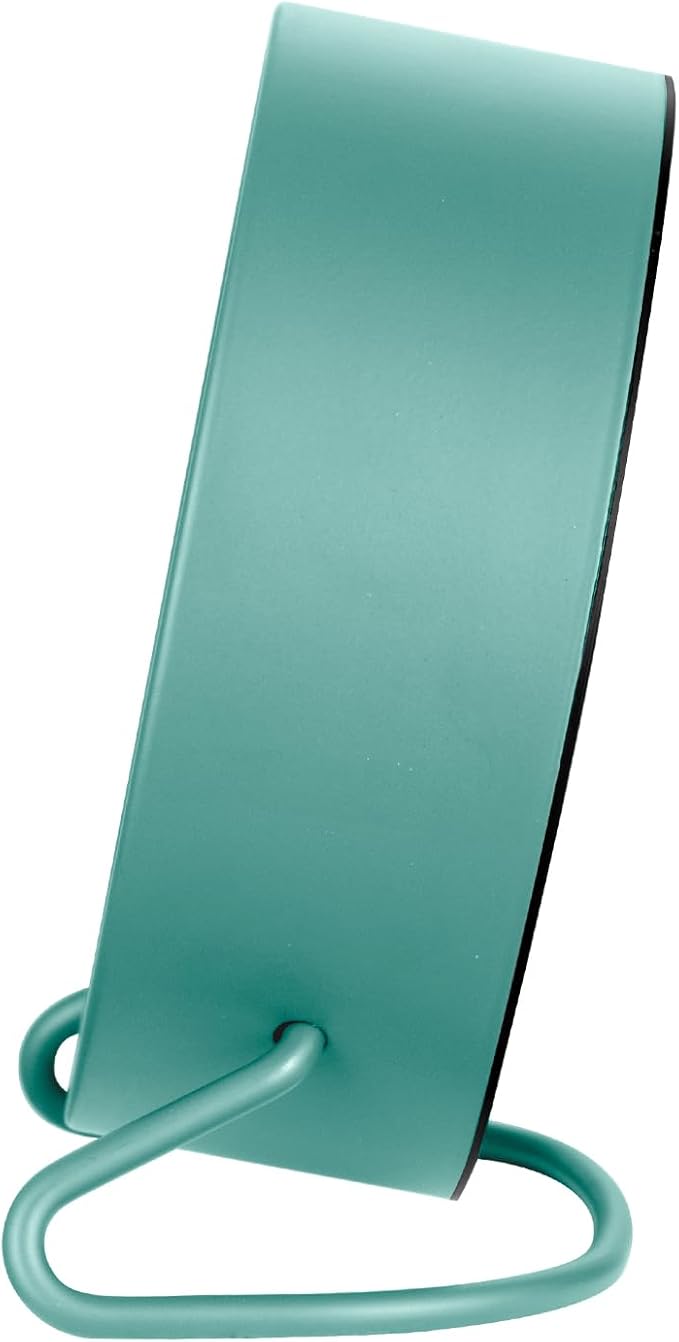 4.5" Antique Retro Analog Alarm Clock, Small Silent Desk Clock with Manual Light, Snooze, for Living Room, Bedroom, Bedside, Desk(Green)