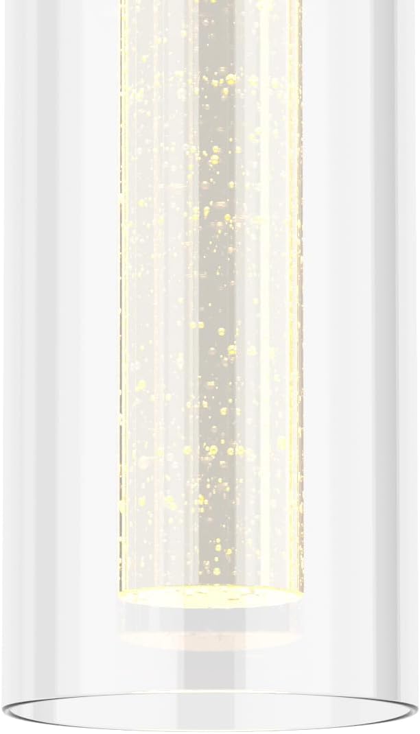 Alice 5-Light Chandelier Pendant Ceiling Light, Integrated Led and Bubble Glass, for Kitchen Island, Hallway, Entryway, Passway, Dining Room, Bedroom, Balcony Living Room