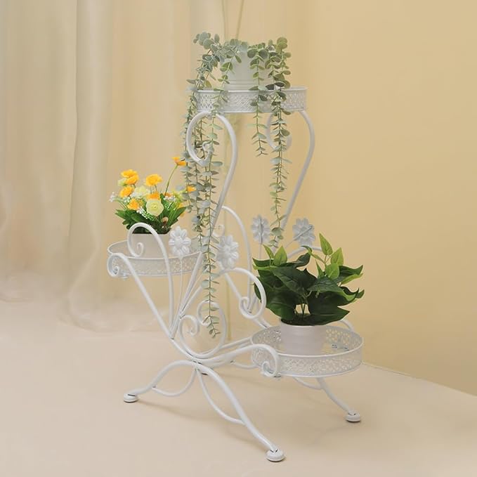 3 Tier Plant Stand New Metal Flower Shelves Plant Display Stand Indoor Outdoor Patio Plant Rack Flower Pot Holder