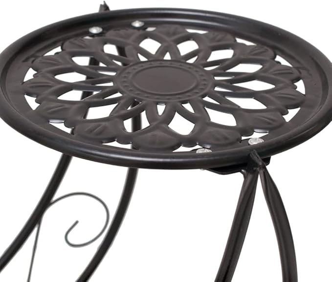 Metal 3 Tier Plant Stand Flower Pot Holder Potted Plant Stand Indoor Outdoor Display Rack for Patio Garden Balcony