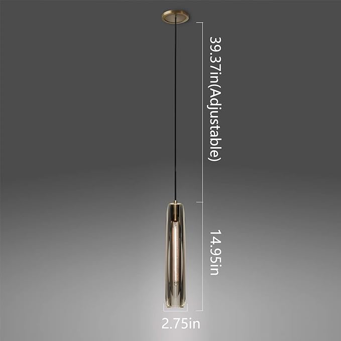Pendant Lights Kitchen Island Pendant Lights Pendant Light fixtures Kitchen Pendant Light pendent Light Smoke Gray Crystal lampshade Island Pendant Lights for Kitchen