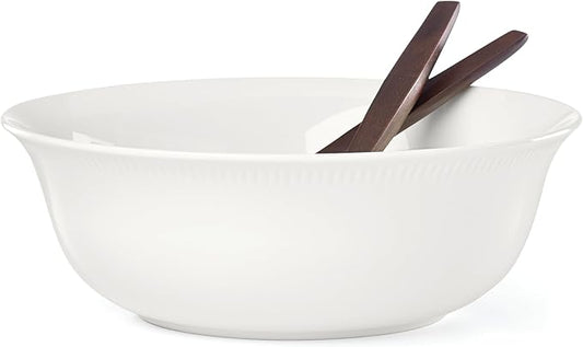 Lenox Profile Salad Bowl & Server Set, 12.37", White