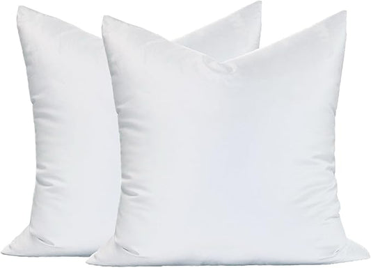 MoonRest® Synthetic Down Alternative 32x32 Square Pillow Insert Form, for Decorative Throw Pillow, Sofa, Cushions, Body and Bed - Pack of 2- Size 32“X 32”