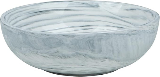 Small Decorative Bowl, Marble-patterned Ceramic Bowl, Modern Home Decor Centerpiece 6.1 Inches Key Bowl for Entry Table, Grey