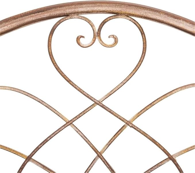 SAFAVIEH PAT5014A Collection Amaris Rusty Orange Wrought Iron 4 Tier Outdoor Bakers Rack Shelve