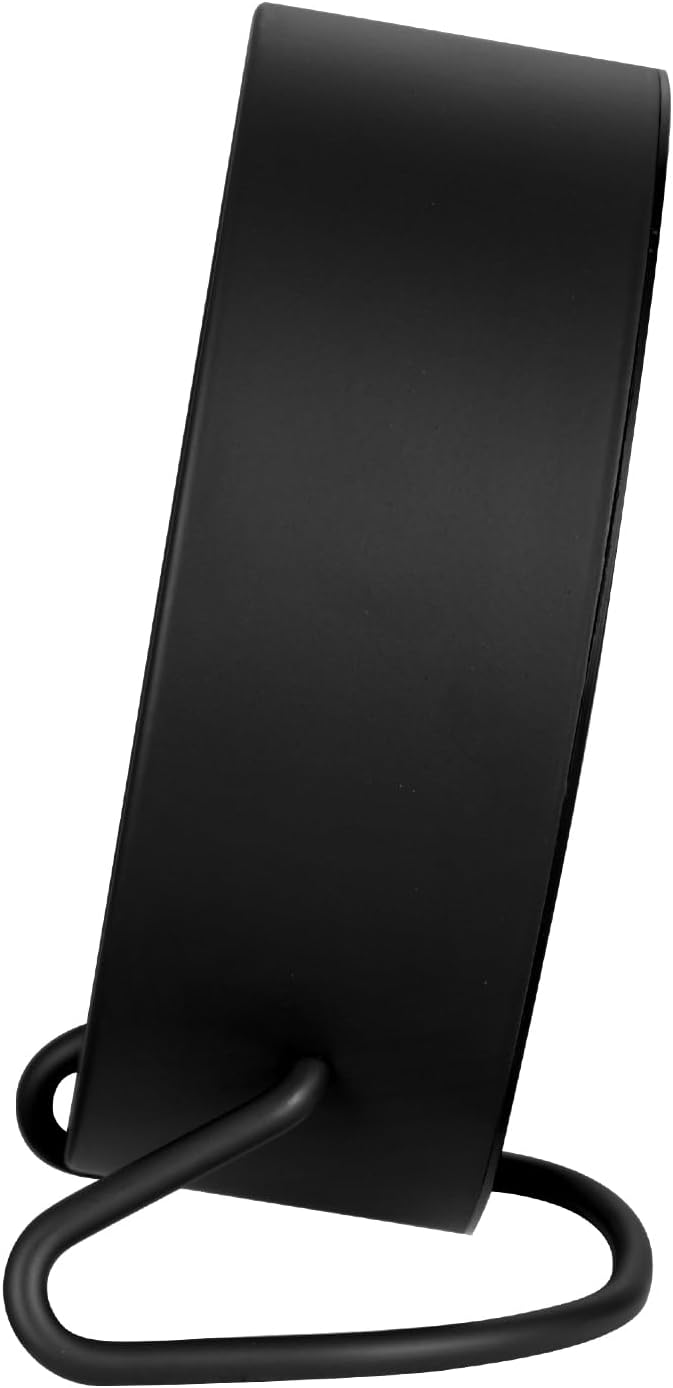 4.5" Antique Retro Analog Alarm Clock, Small Silent Desk Clock with Manual Light, Snooze, for Living Room, Bedroom, Bedside, Desk(Black)