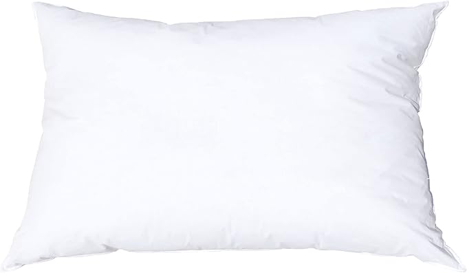Pillowflex Synthetic Down Pillow Insert - 12x48 Down Alternative Pillow, Ultra Soft, Large Rectangle Body Sleeping Pillow, Lumbar, Long, Back - 1 Decorative Pillow Form