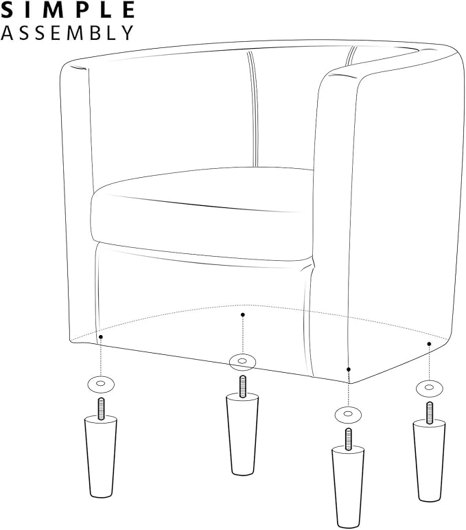 Yaheetech Velvet Accent Chair, Modern and Comfortable Armchairs, Upholstered Barrel Sofa Chair for Living Room Bedroom Waiting Room, Olive Green