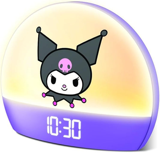 Hello Kitty Sunrise Alarm Clock - Multicolor Lights, USB Charging, LED Display, and Snooze Function