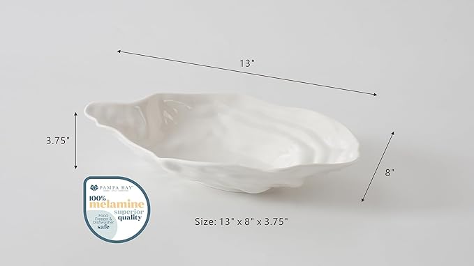 Pampa Bay Large Oyster Bowl, Waves, Kitchen, Gift